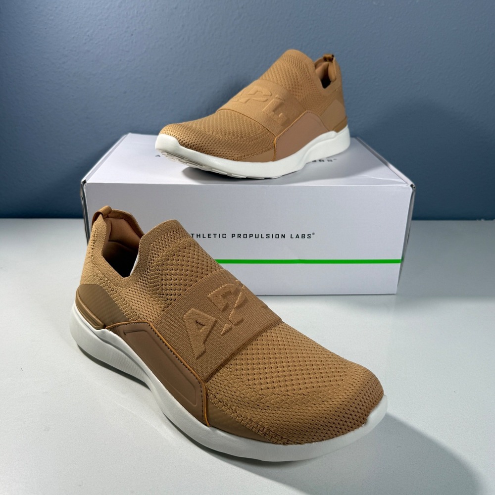 APL TechLoom Bliss Mens Caramel Tan‎ Slip On Running Shoes 11 0822XC